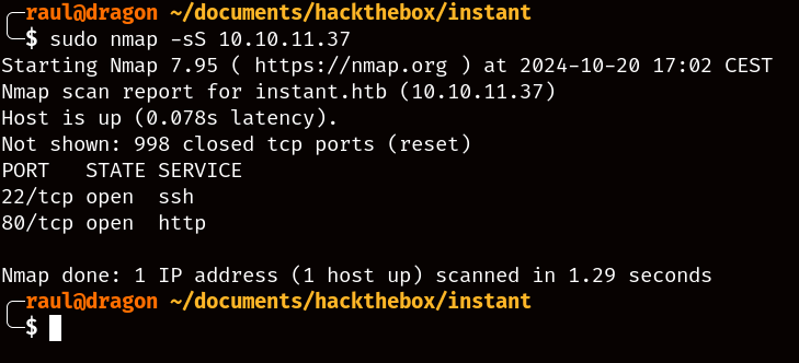 Nmap scan