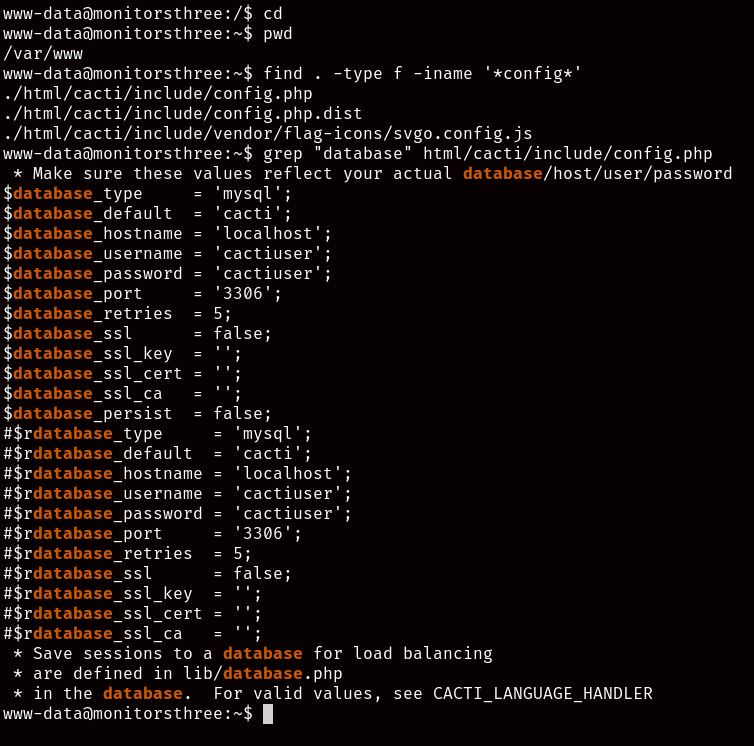 DB Configuration